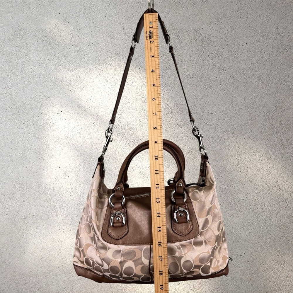 Coach Ashley Satin Leather Convertible Satchel Shoulder Bag - Picture 6 of 9